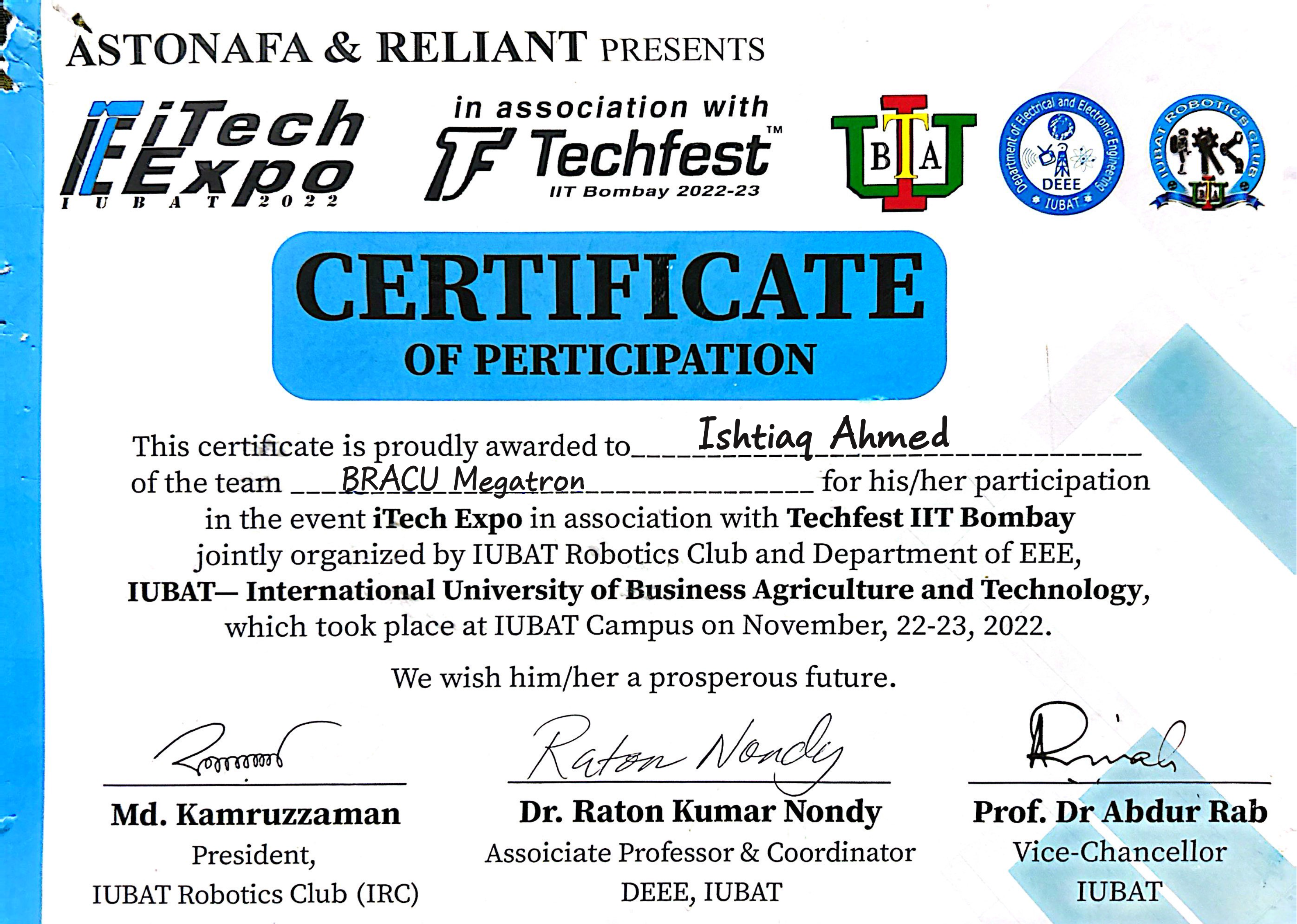 DF Certificate